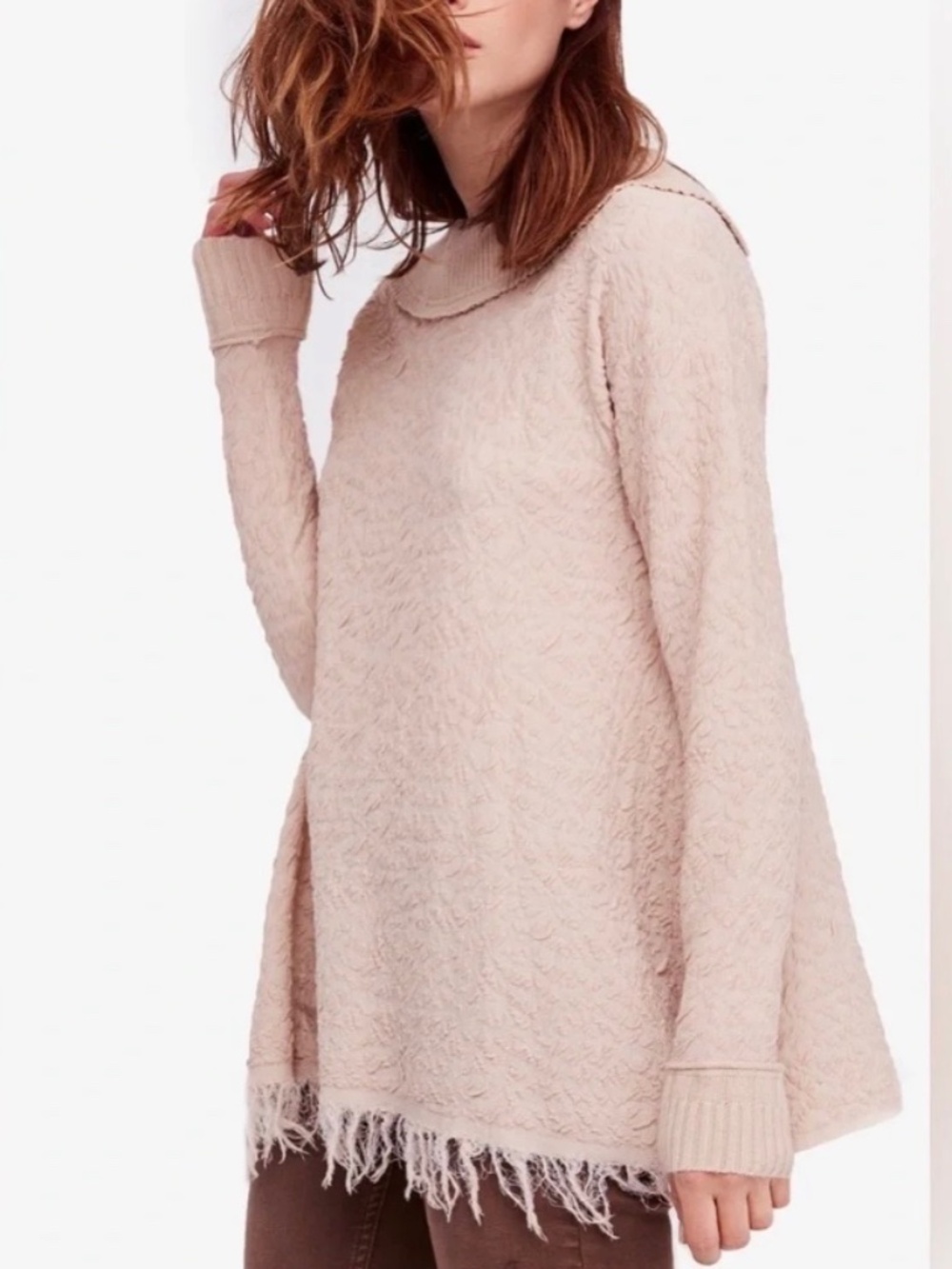 Free People Broken Glass Tunic Sweater Size S